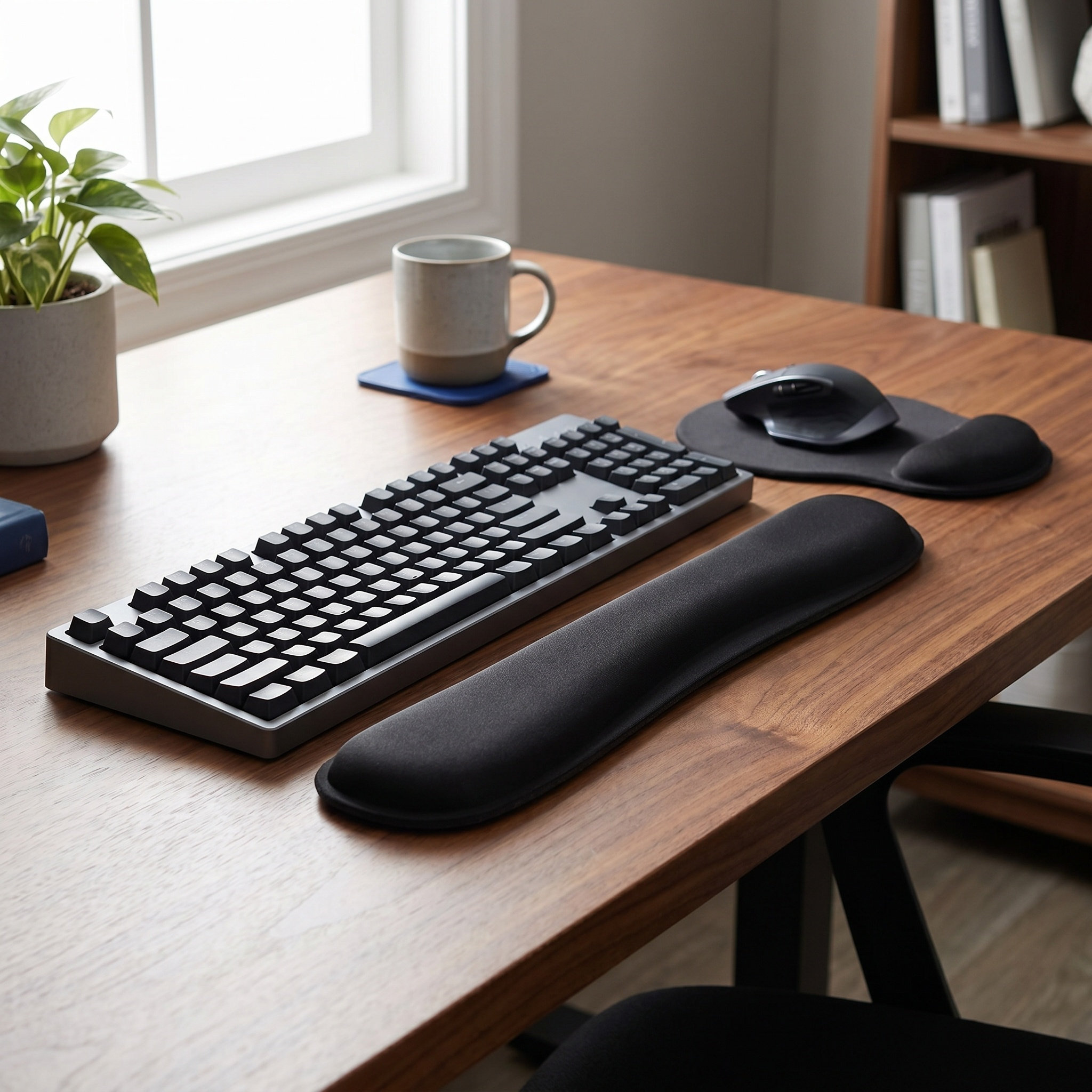 Gaming Keyboard Mouse Set - 메모리폼 손목 보호대 세트 1개, 키보드
