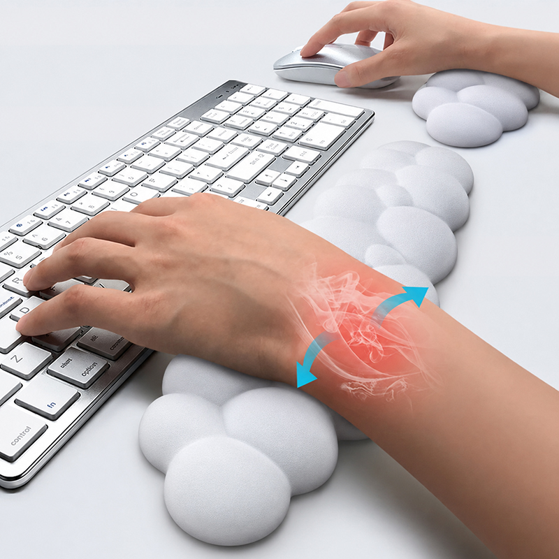 Gaming Keyboard Ergonomics - 손목 받침대가 있는 마우스 패드 키보드