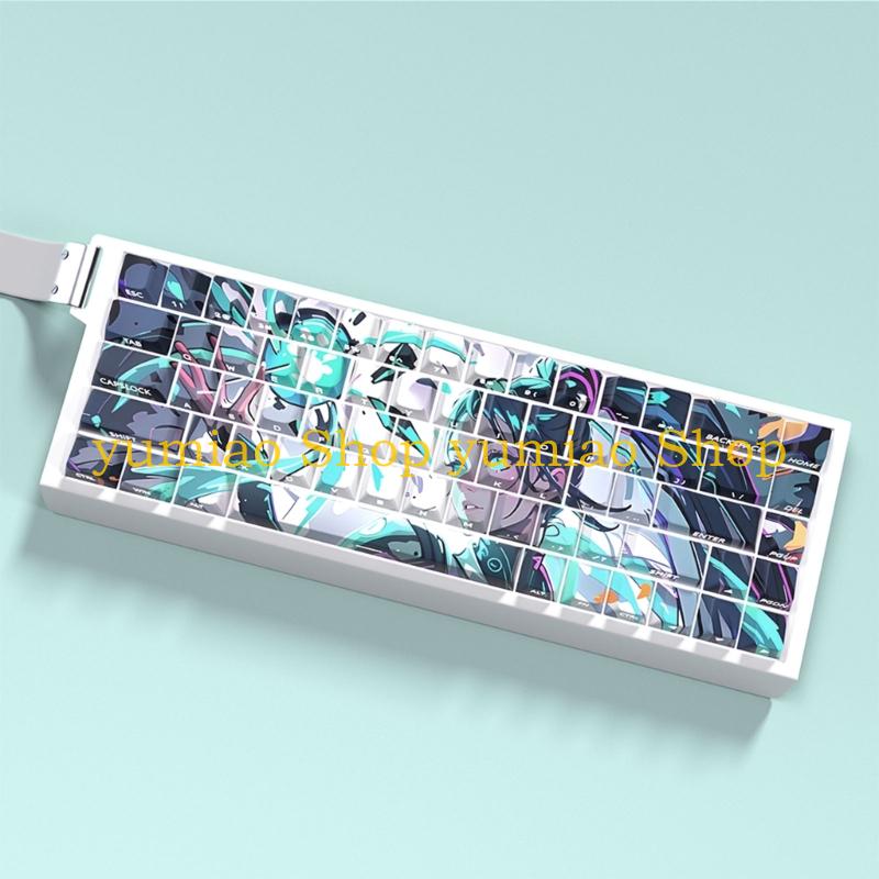 Gaming Keyboard Ergonomics - 587B 인체공학적 키캡 기계식 키보드 61