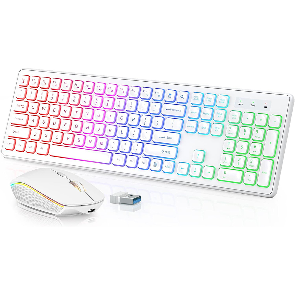 Gaming Keyboard That Is Quiet - 백라이트 무선 키보드 및 마우스, 조용한