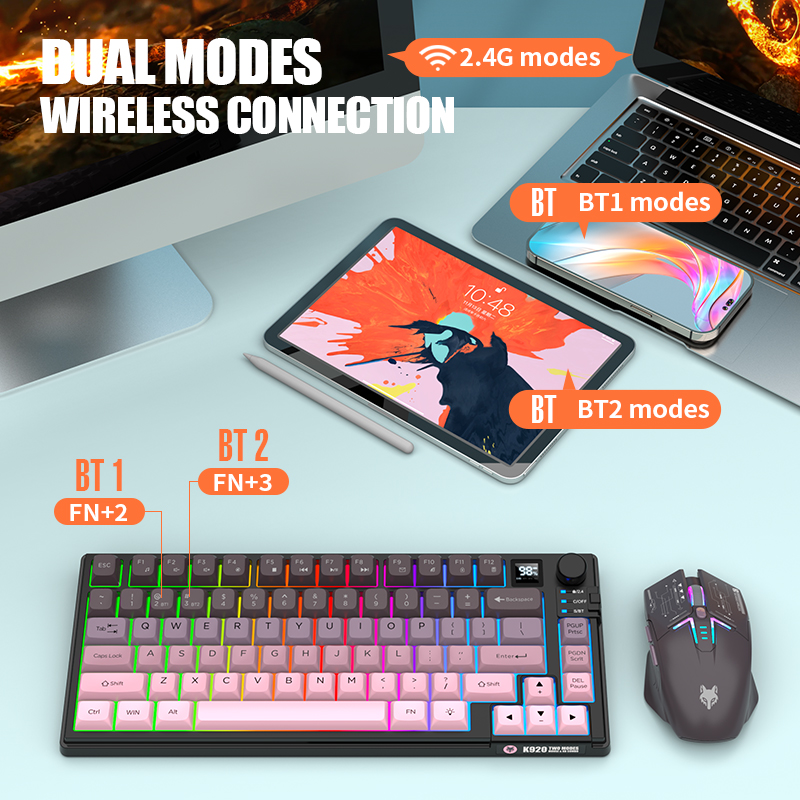 듀얼 모드 2.4G 블루투스 무선 게이밍 키보드 마우스 - Gaming Keyboard And Mouse Wireless 리뷰 및 가격
