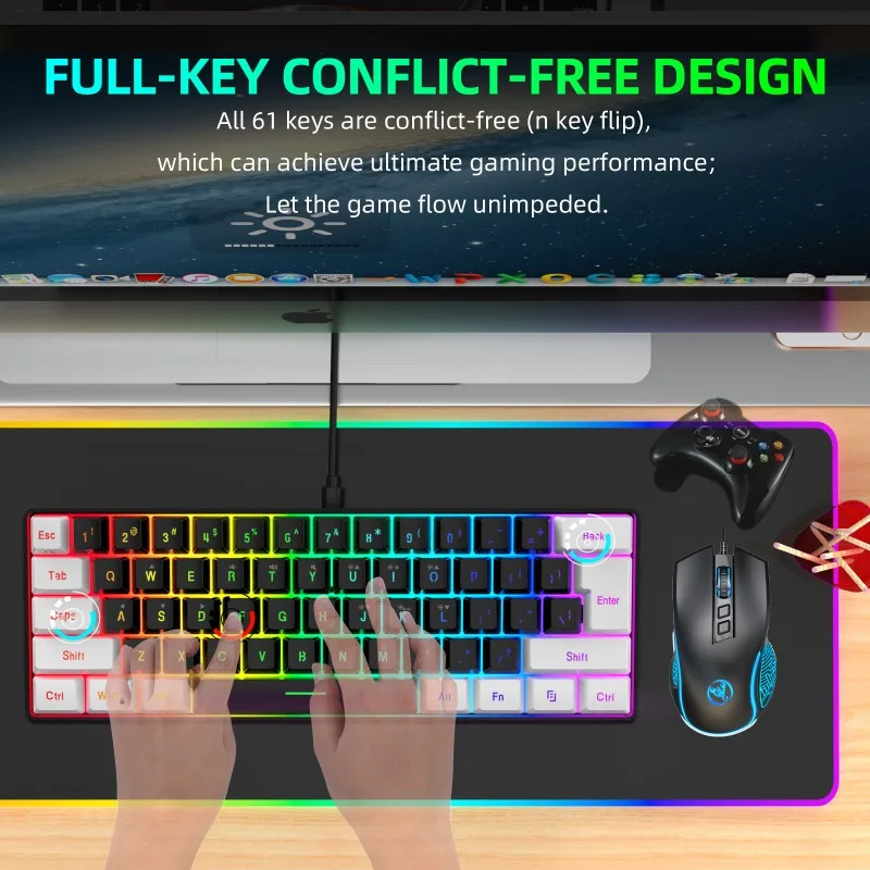 키보드 및 마우스 60% 컴퓨터 게임용 콤보 키트 PC - Gaming Keyboard And Mouse Wireless 리뷰 및 가격