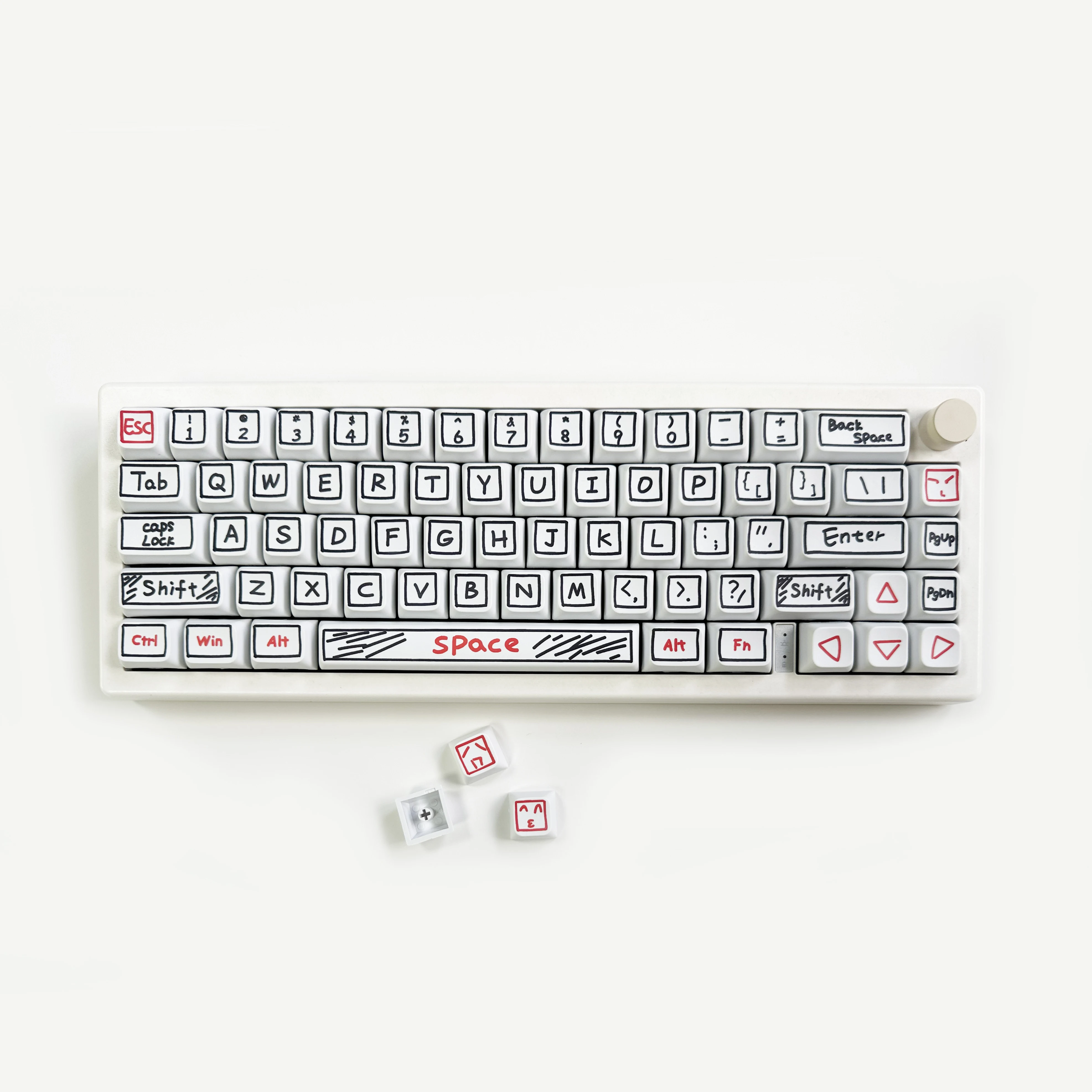 125 키 XDA 프로필 낙서 테마 키 캡 PBT 염료 - Gaming Keyboard Ergo 리뷰 및 가격