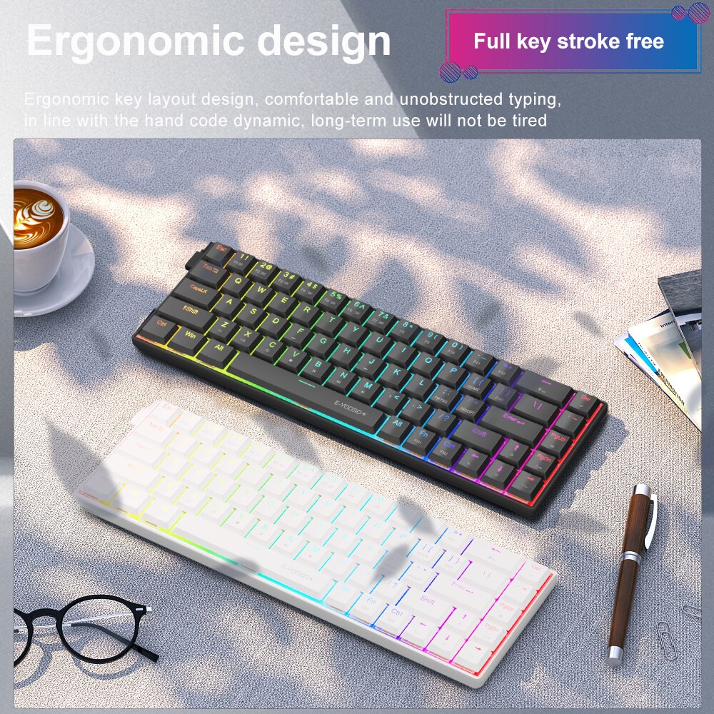 E-YOOSO RGB 미니 슬림 USB 유선 기계식 게 - Gaming Keyboard E Yooso 리뷰 및 가격
