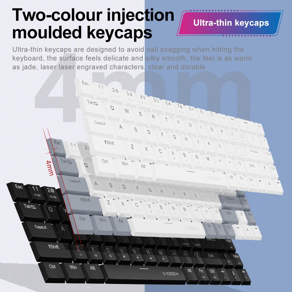 E-YOOSO RGB 미니 슬림 USB 유선 기계식 게 - Gaming Keyboard E Yooso 리뷰 및 가격