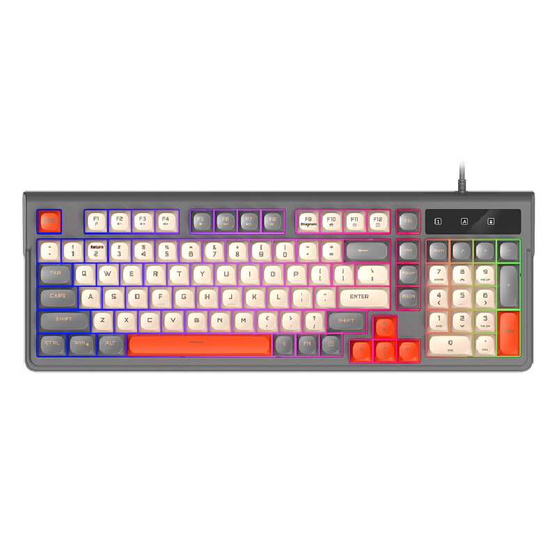조용한 98키 게이밍 키보드 유선 RGB 백라이트, 혼 - Gaming Keyboard That Is Quiet 리뷰 및 가격