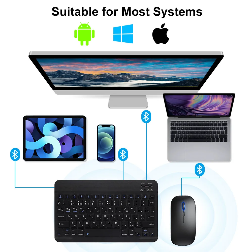 새로운 2025 블루투스 무선 키보드 마우스 IOS 안 - Gaming Keyboard And Mouse Wireless 리뷰 및 가격