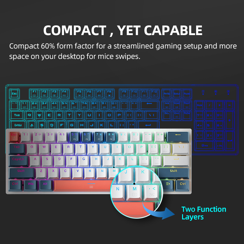 K500-B61 마체니크 미니 기계식 키보드 60% 폼 - Gaming Keyboard E Yooso 리뷰 및 가격