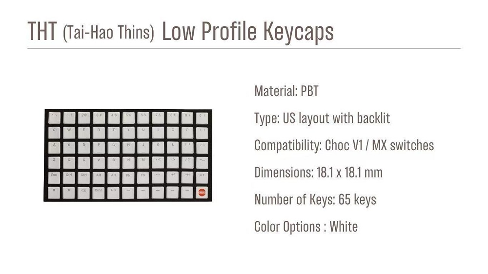 Taihao THT 화이트 키캡, 얇은 로우 프로파일  - Gaming Keyboard Ergo 리뷰 및 가격