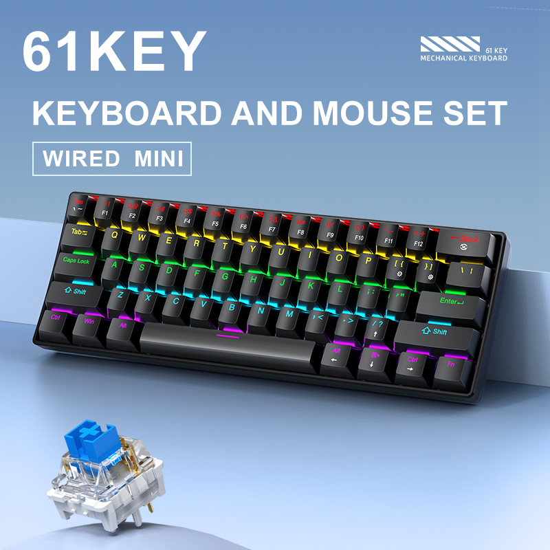 APAYADO K61 미니 기계식 키보드, 유선, 61 - Gaming Keyboard E Yooso 리뷰 및 가격