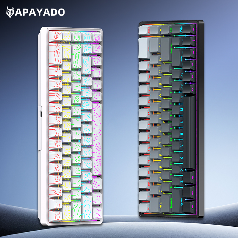 APAYADO A68 유선 기계식 키보드, 핫스왑 가능 - Keyboard Gaming Blue Switch 리뷰 및 가격
