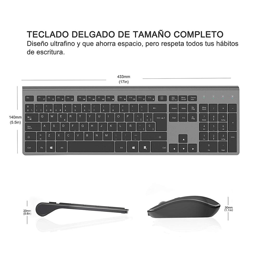 무선 키보드 및 마우스 세트 스페인어 레이아웃 인체공학 - Gaming Keyboard Mouse Set 리뷰 및 가격
