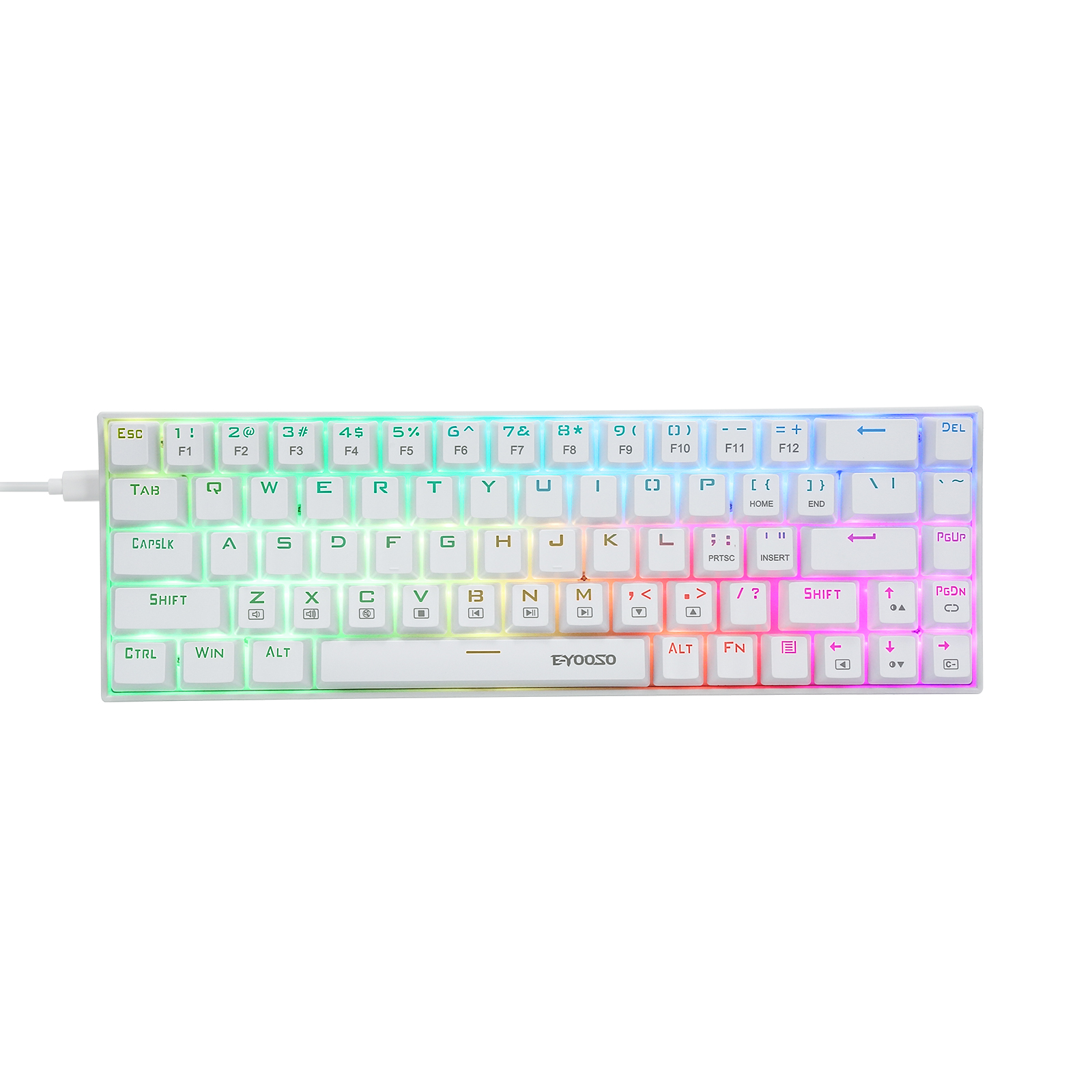Z-686 60% 미니 기계식 게임용 키보드, E-Yo - Gaming Keyboard E Yooso 리뷰 및 가격