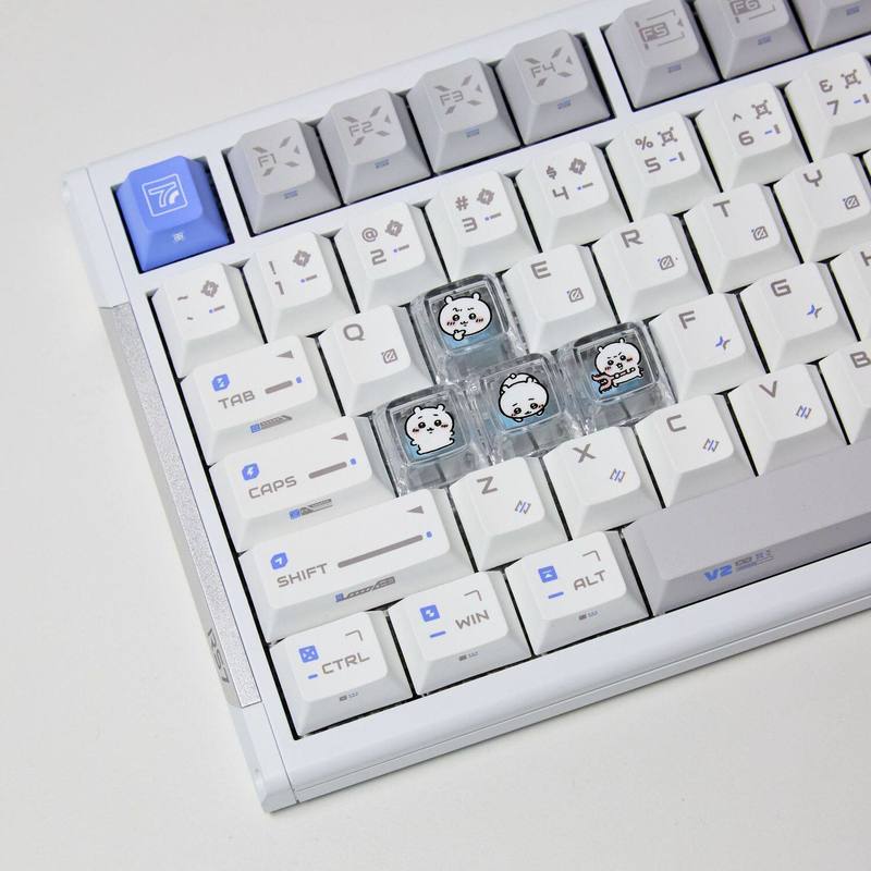 Chiikawa 4 Pcs 수제 투명 Pc 백라이트 맞 - Gaming Keyboard He 리뷰 및 가격