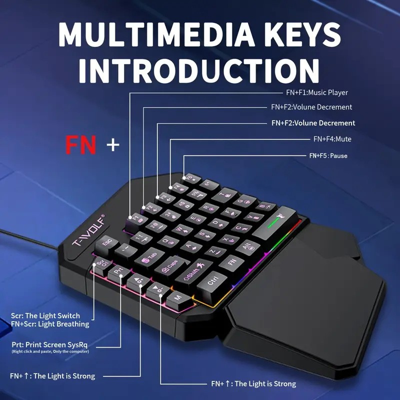 FocusOnPC TF900 2-in-1 모바일 게임  - Gaming Keyboard Mouse Combo 리뷰 및 가격