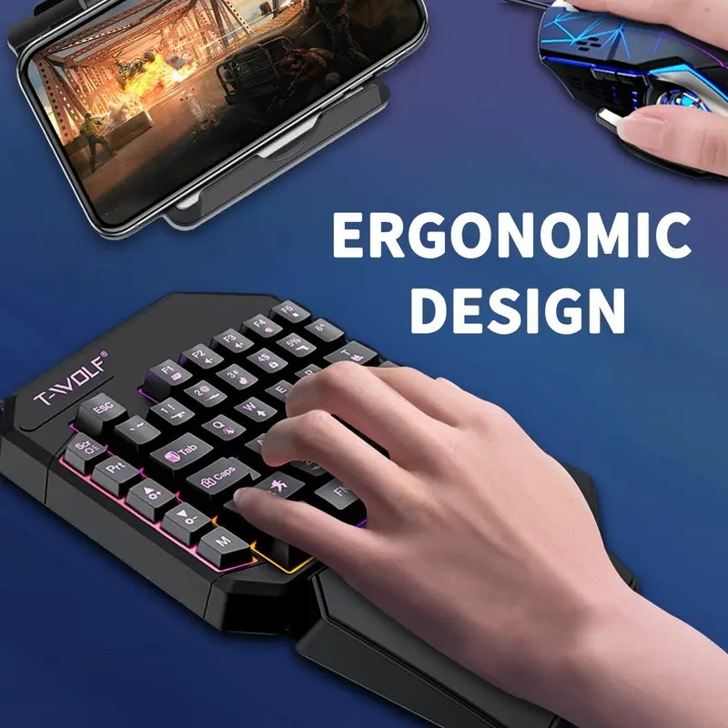 FocusOnPC TF900 2-in-1 모바일 게임  - Gaming Keyboard Mouse Combo 리뷰 및 가격