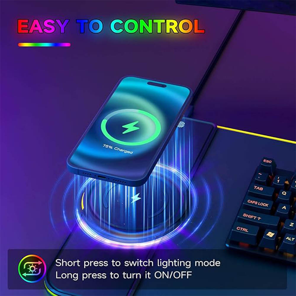 RGB 무선 충전 마우스 패드 15W 고속 충전 미끄럼 - Gaming Keyboard And Mouse Wireless 리뷰 및 가격