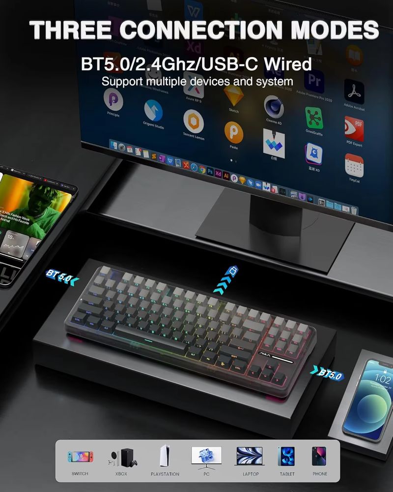 Aula F87 무선 기계식 키보드 75% Tkl 커스 - Gaming Keyboard Tkl 리뷰 및 가격